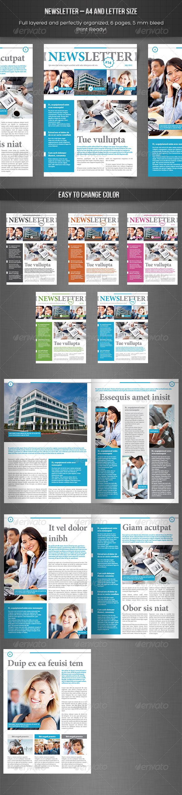 Adobe Newsletter Templates Indesign