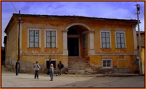 Children Playing Football At School