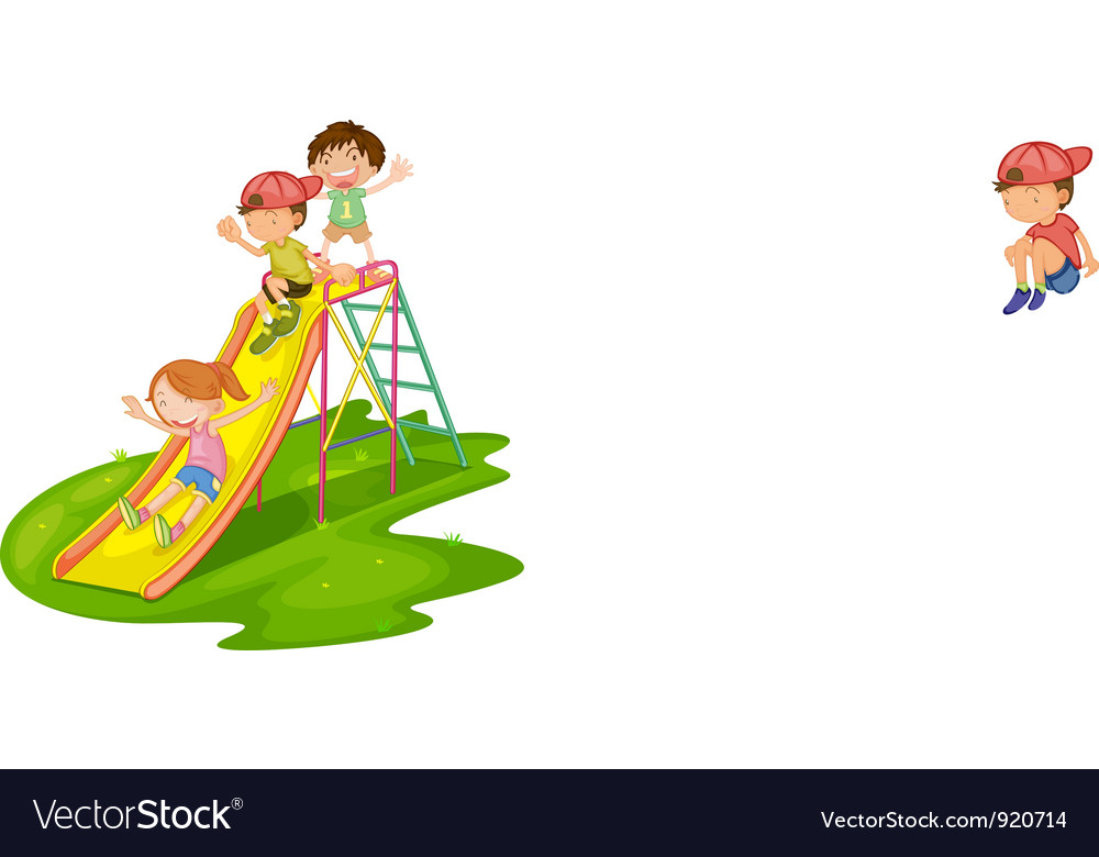 Children Playing In The Park Clipart