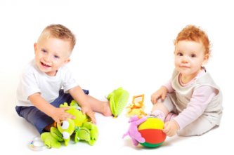 Children Playing With Toys Together