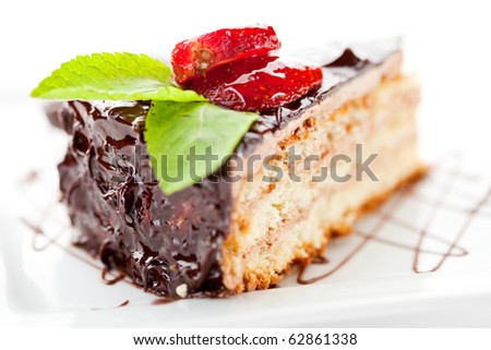 Chocolate And Berries Cake
