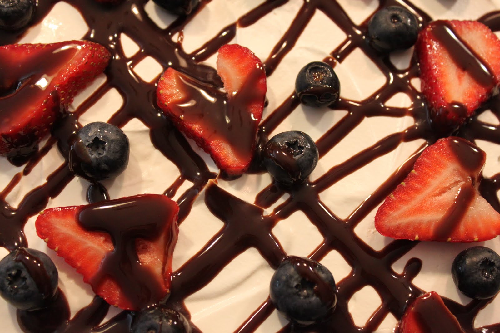 Chocolate And Berries Yogurt Dessert Recipe