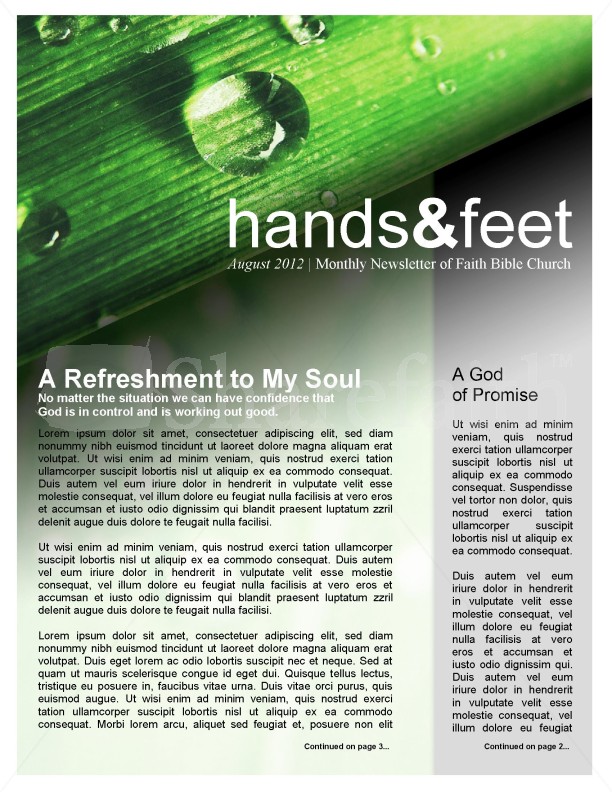 Church Newsletter Templates Free Download