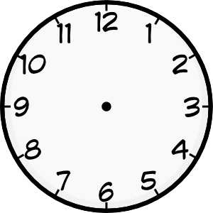 Clock Line Art