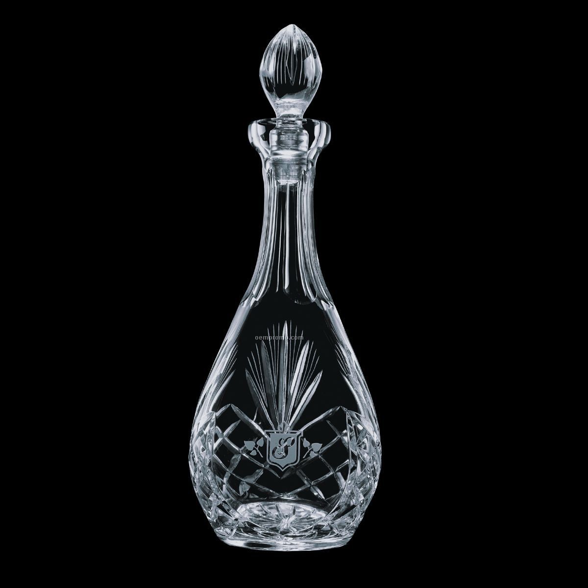 Crystal Wine Decanter Engraved