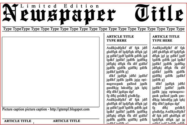 Download Newspaper Template For Microsoft Word