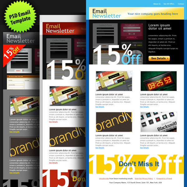 Email Newsletter Formats Free