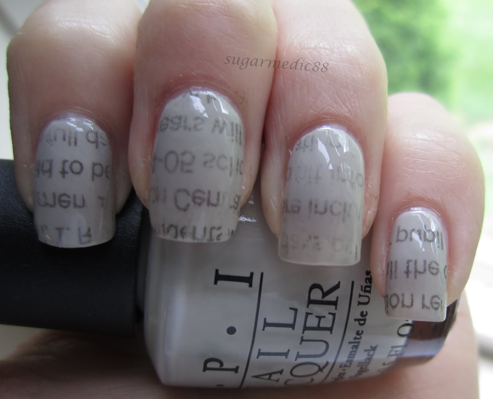 How To Do Newspaper Nails With Magazine