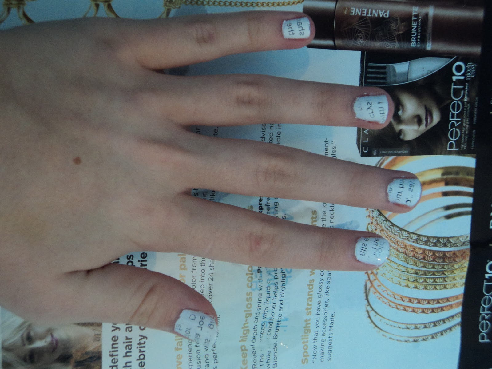 How To Do Newspaper Nails With Magazine