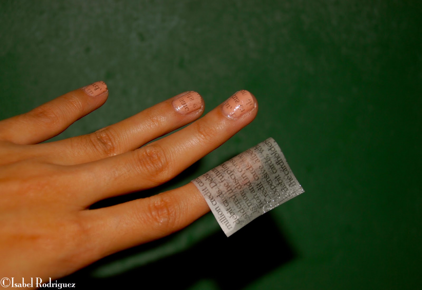 How To Make Newspaper Nails