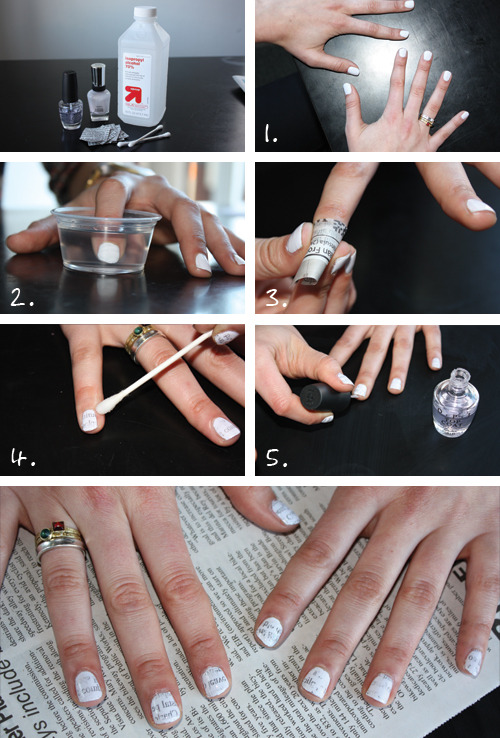 How To Make Newspaper Nails In 6 Steps