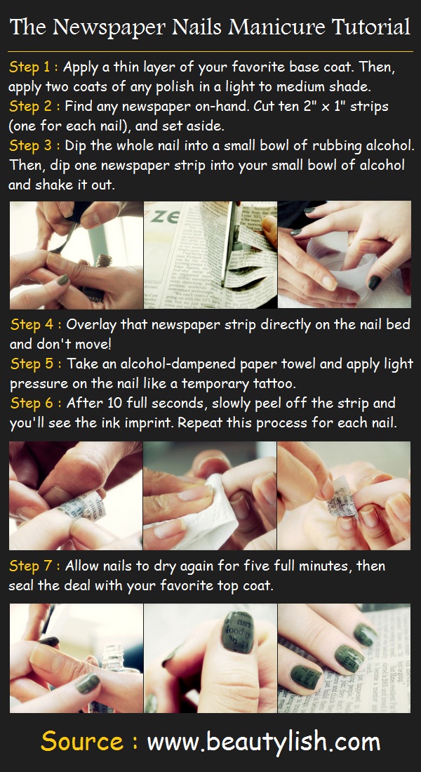 How To Make Newspaper Nails In 6 Steps