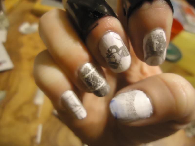 How To Make Newspaper Nails With Mouthwash