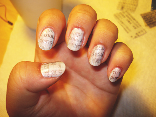 How To Make Newspaper Nails Without Newspaper