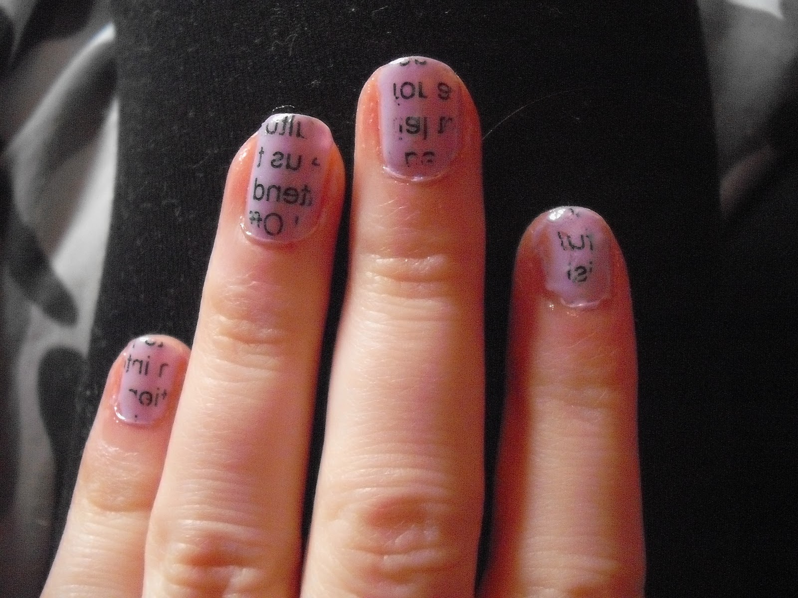 Newspaper Nails Without Rubbing Alcohol Or Vodka