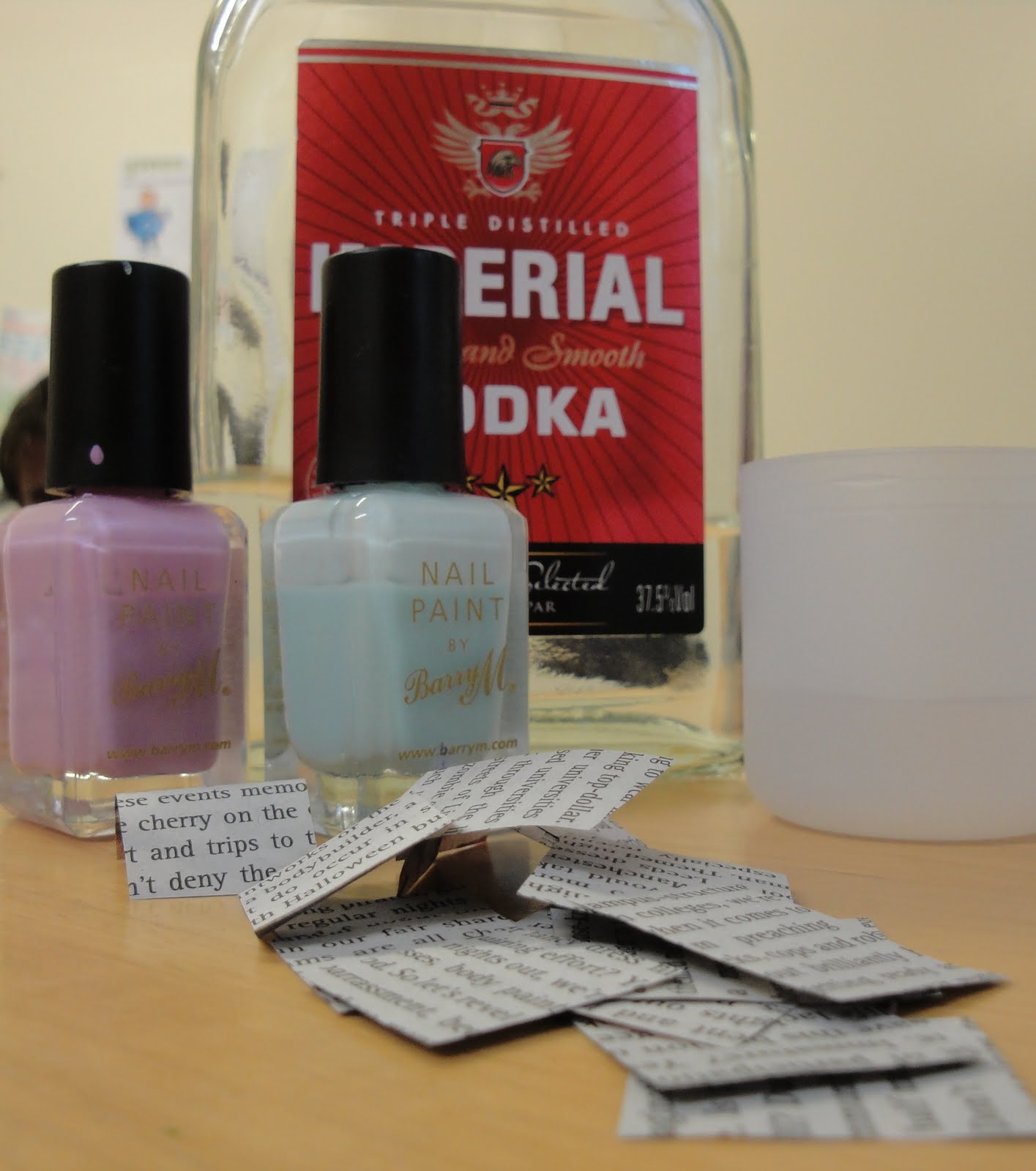 Newspaper Nails Without Rubbing Alcohol Or Vodka