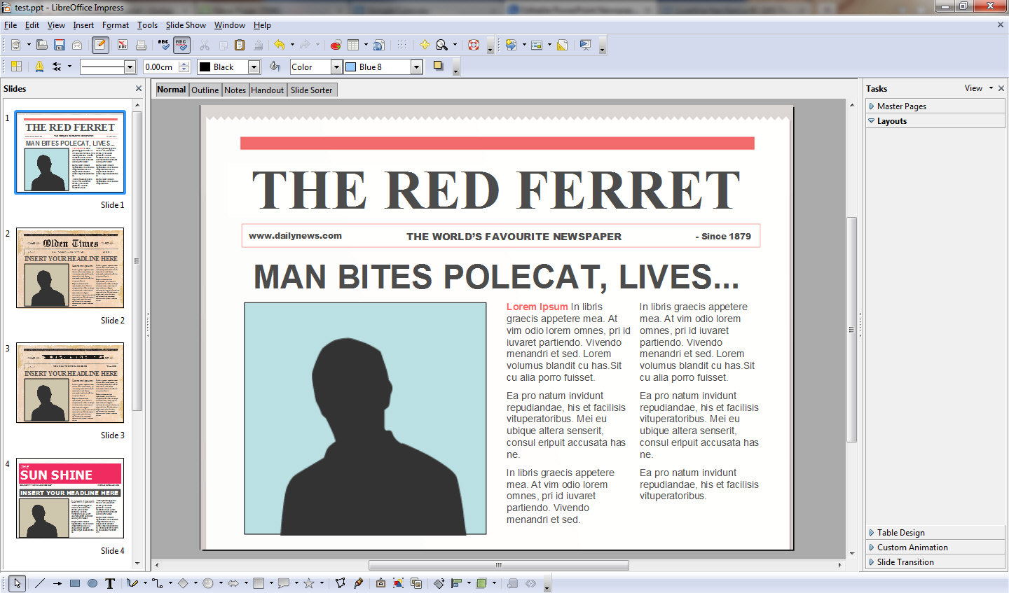 Newspaper Template For Microsoft Word 2003