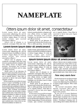 Sample Newsletter Layout