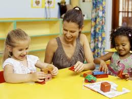 Young Children Playing Together